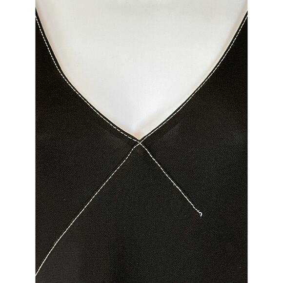 BCBG Maxazria Collection Maxi Dress S Black Classic Luxury Minimalist Old Money - Picture 8 of 13